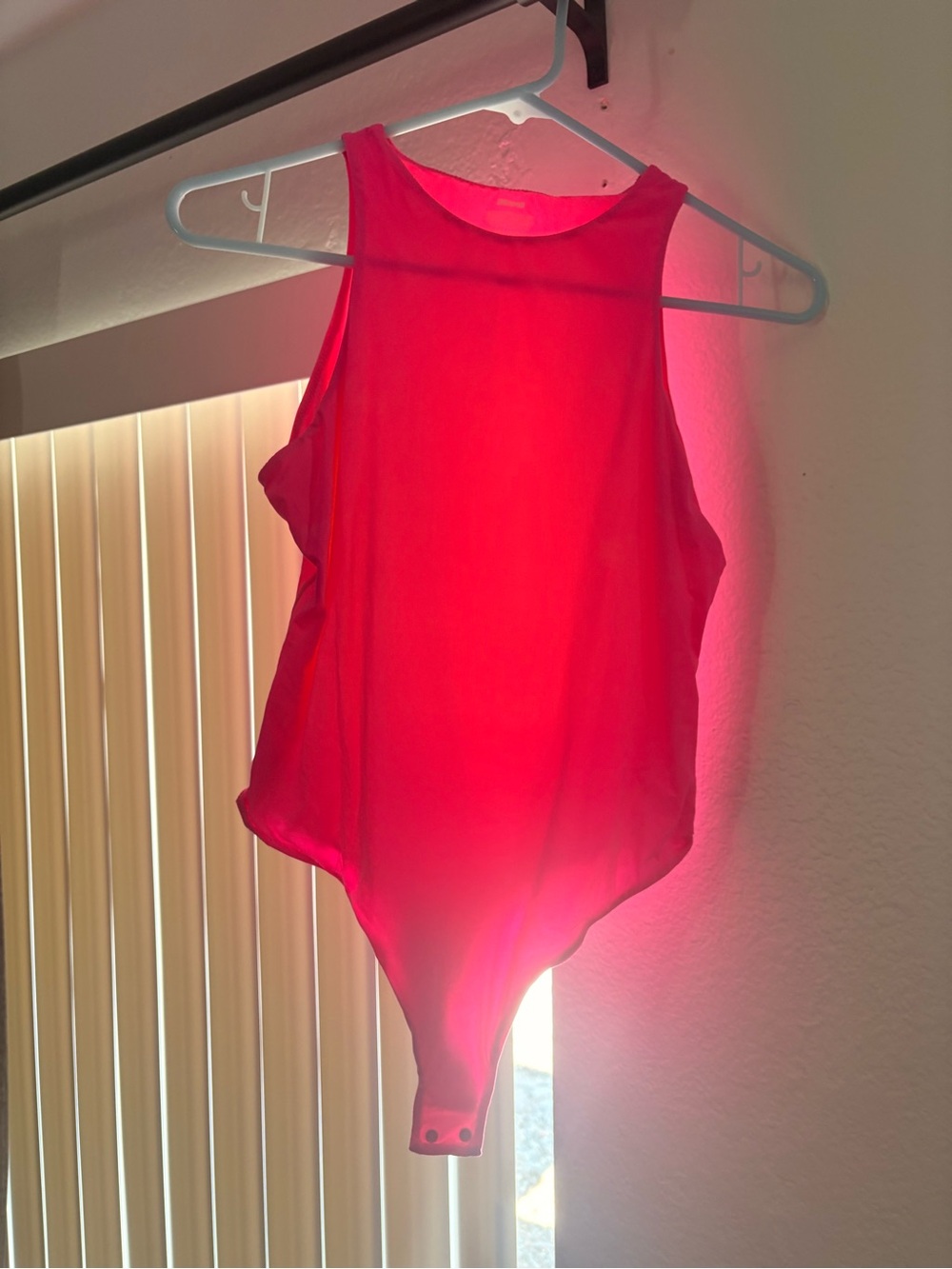 SKIMS never worn set of 2 Hot Pink and Neon Sleeveless One-Piece Bodysuit
